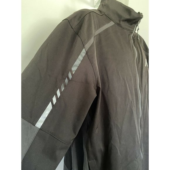 Port Authority Black Zippered Pocket Wind Breaker Basic Jacket AEON Logo 2XL NWT - Picture 6 of 12